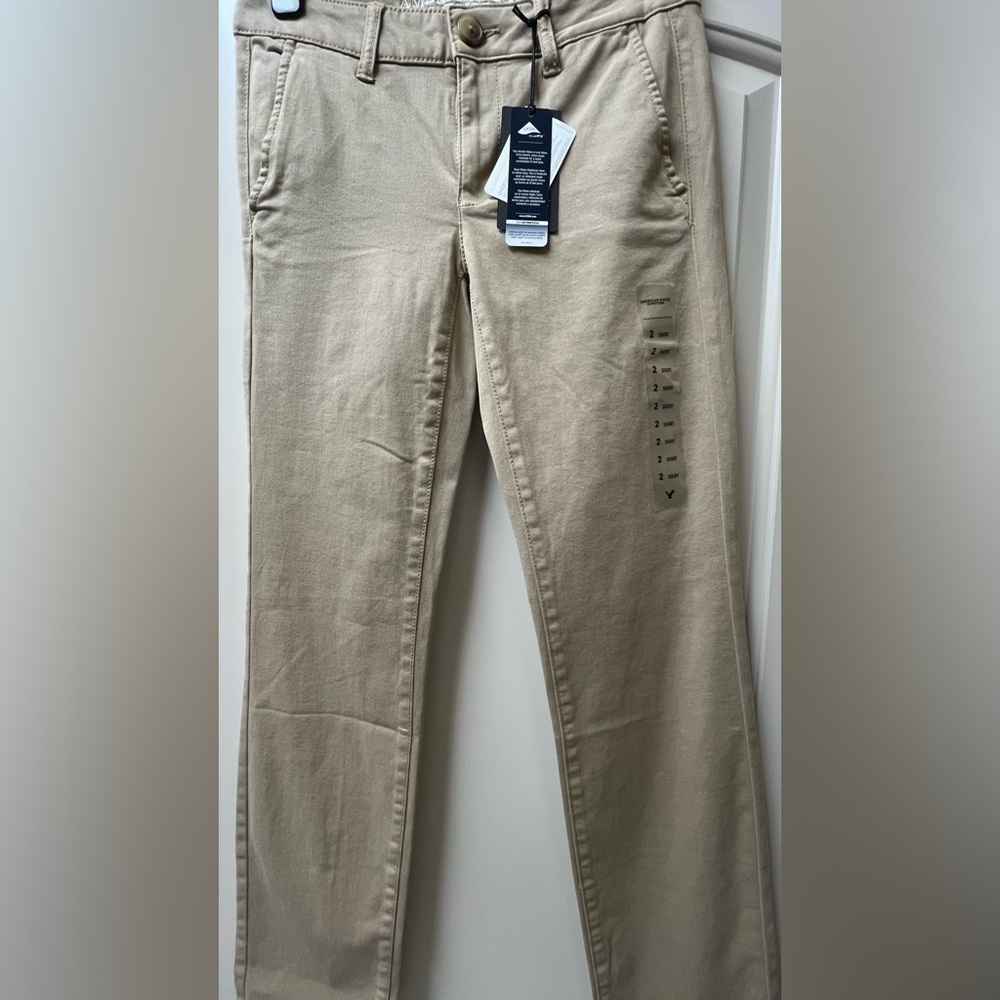 American Eagle Outfitters Tan Twill Pants